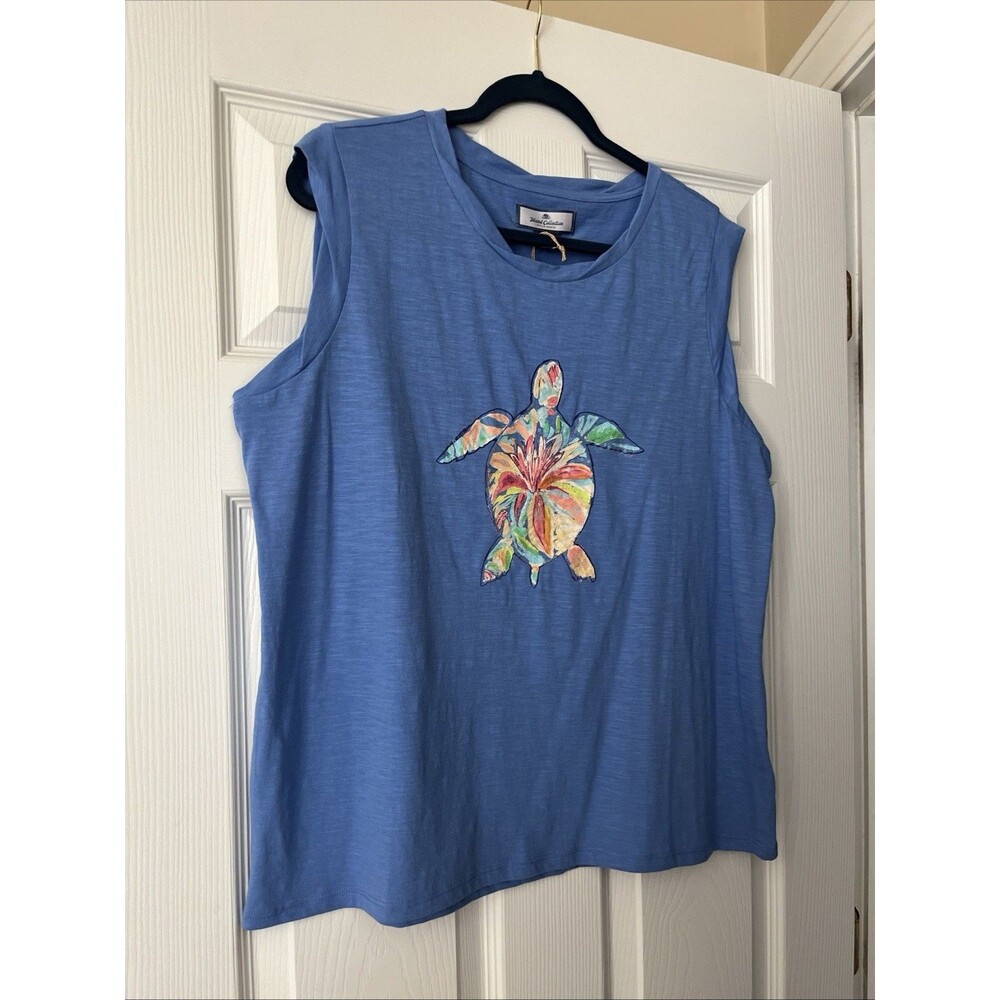 Sequin Sea Turtle Top Life Large Ocean Beach Coastal Island Collection Boutique